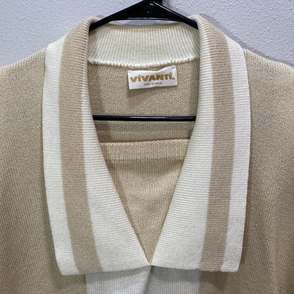 Vivanti vintage sweater tan‎ cream - Picture 3 of 11